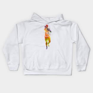 Sports referee in watercolor Kids Hoodie